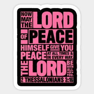 2 Thessalonians 3:16 Lord of Peace Sticker